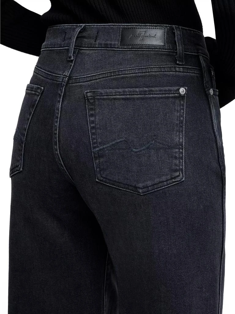 7 For All Mankind Lotta Mid-Rise Stretch Wide-Leg Jeans 6