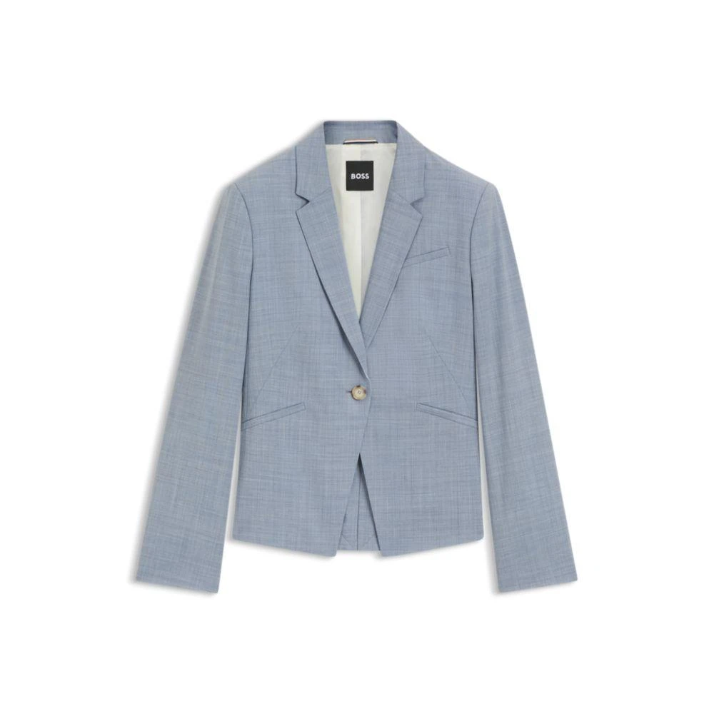 Hugo Boss Melange slim-fit blazer in virgin wool