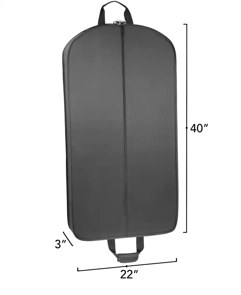 WallyBags 40" Deluxe Travel Garment Bag with Pockets