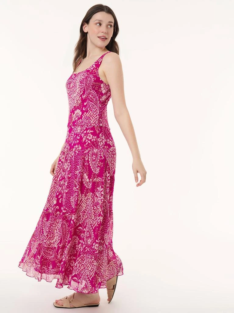 JONES NEW YORK Paisley Multi-Tiered Dress, Chiffon 2