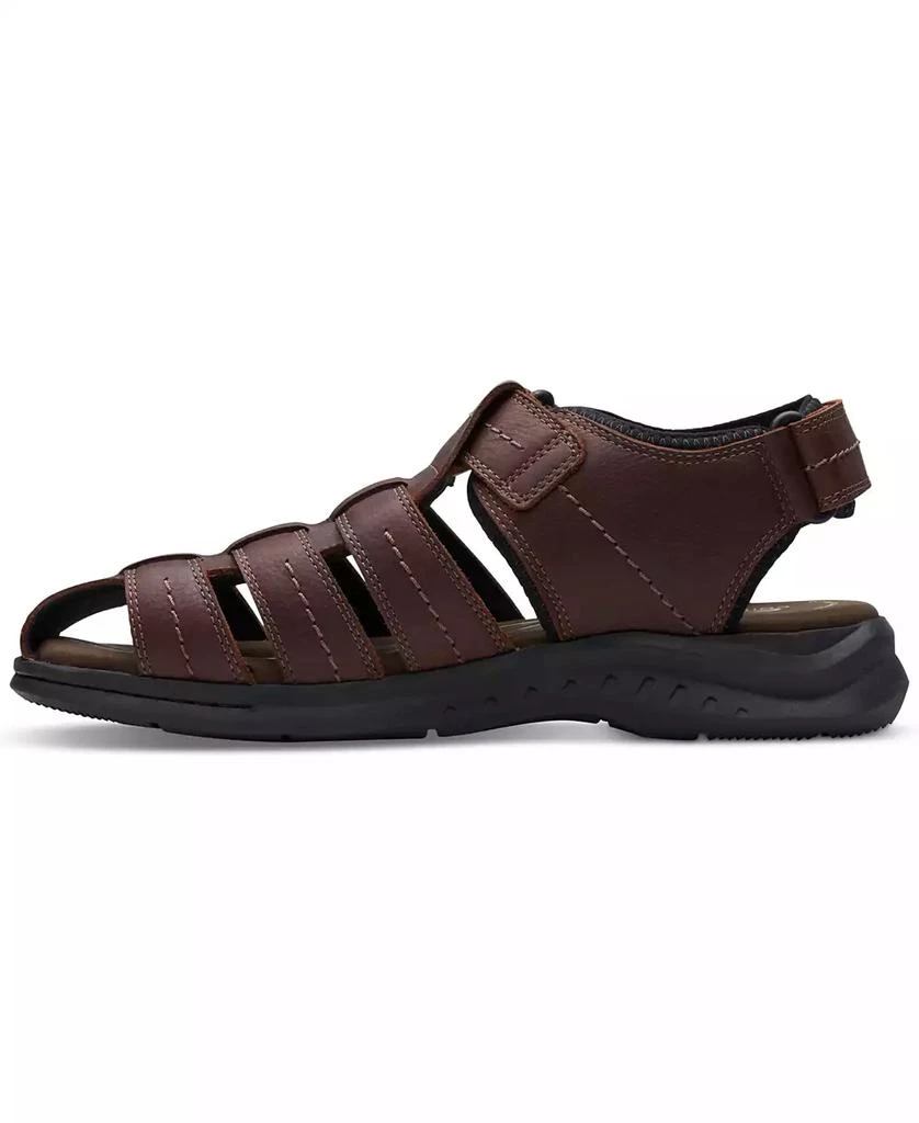 Clarks Men's Walkford Fish Tumbled Leather Sandals 7