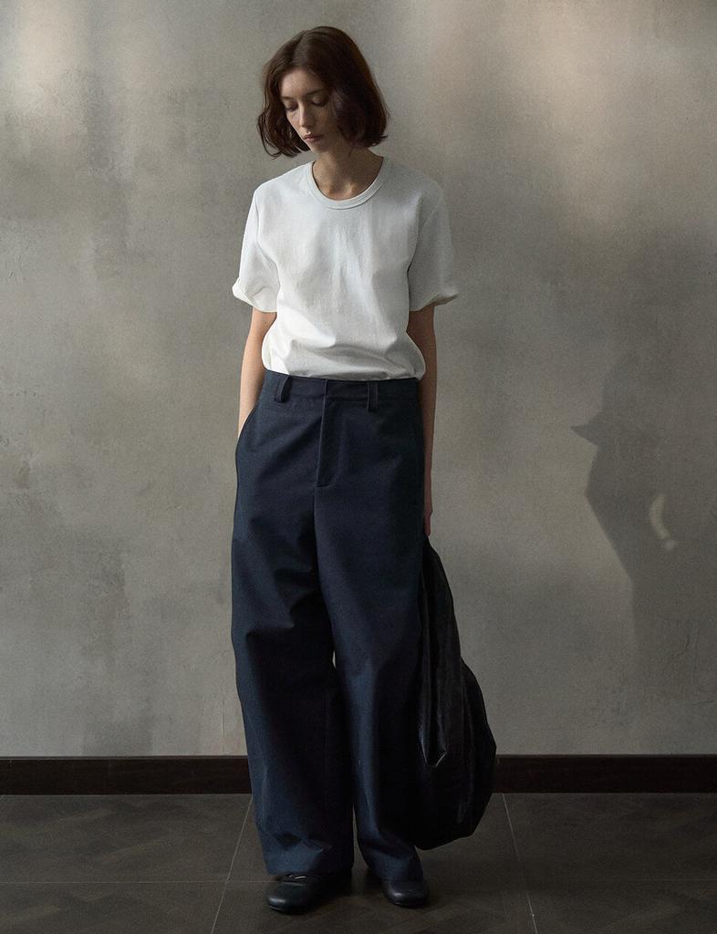 Pixie Market Navy Wide Leg Pants -PREORDER