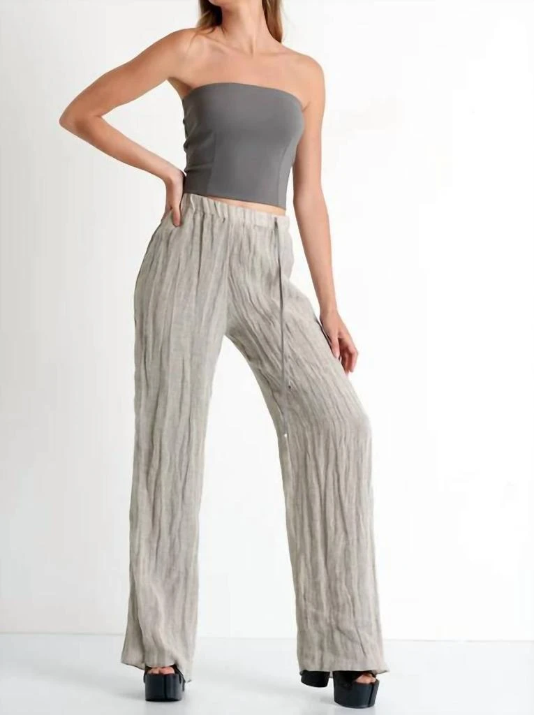 Shan Sofia Classic Bandeau Top In Pewter 3