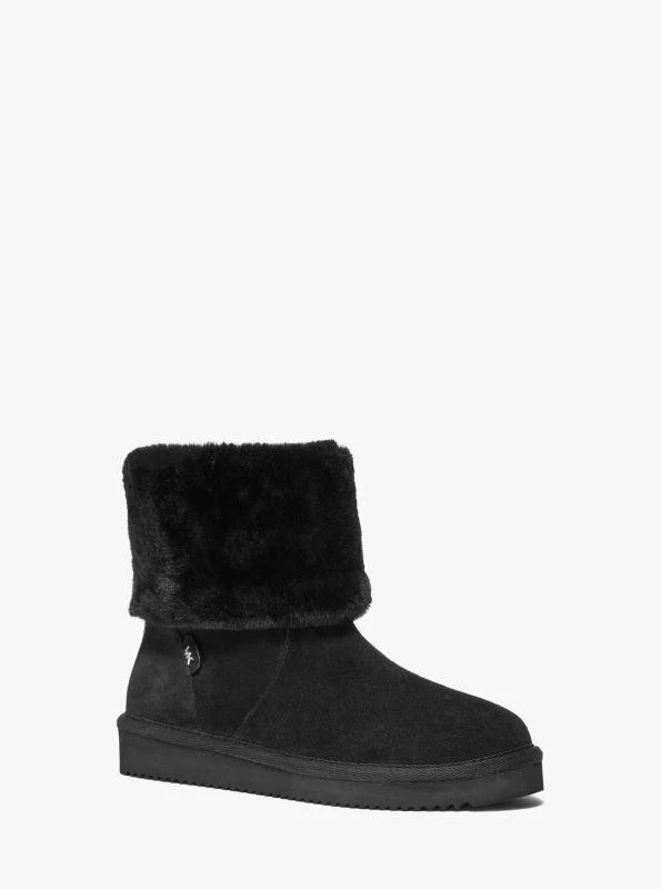 Michael Kors Julia Faux Fur Trim Suede Boot 1