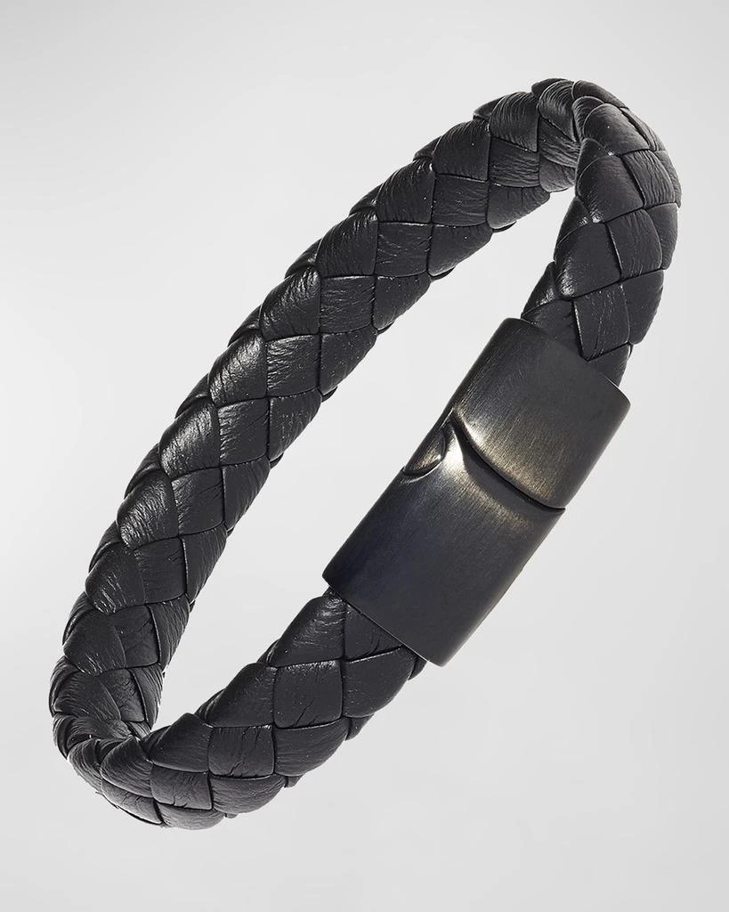 LINK UP Men's Braided Leather Bracelet 4