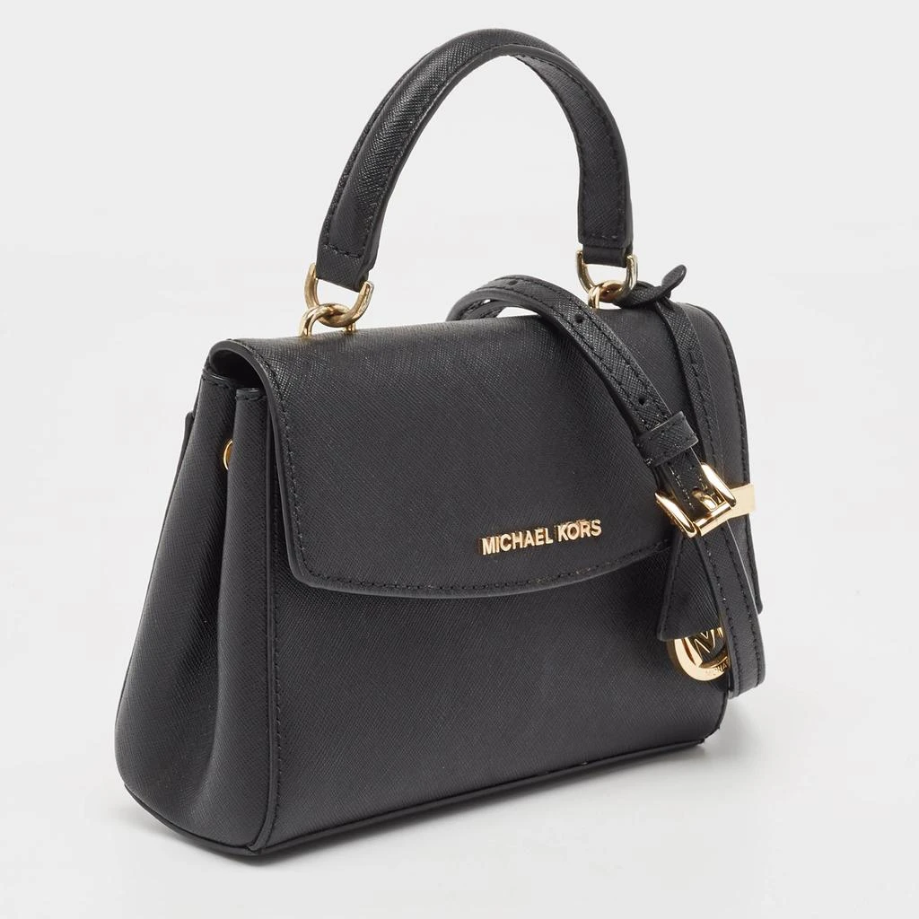 Michael Kors Michael Kors Black Saffiano Leather Extra Small Ava Top Handle Bag 3