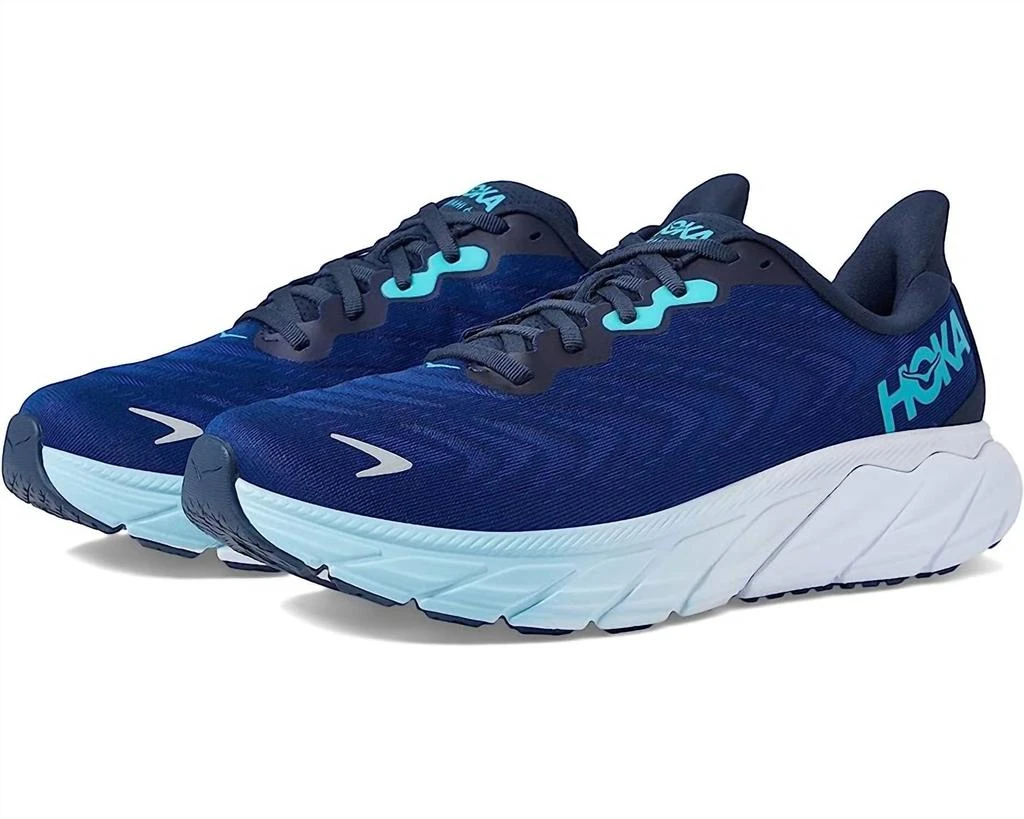 Hoka Men's Arahi 6 Wide Running Shoes In Outer Space/bellwether Blue 1