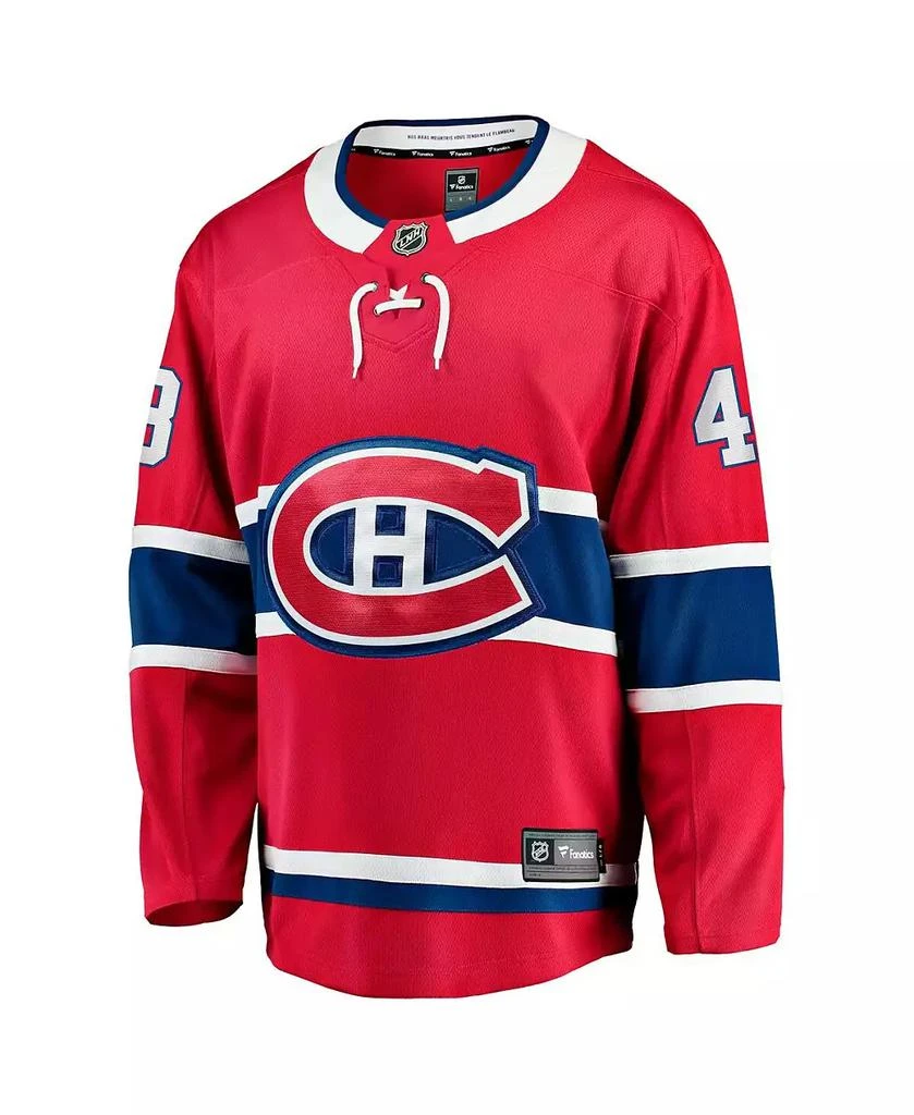 Fanatics Men's Lane Hutson Red Montreal Canadiens Home Breakaway Jersey 2
