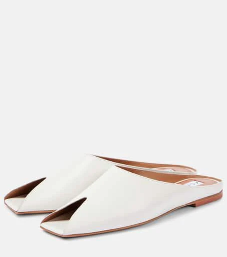 Alaïa Leather peep-toe mules 5