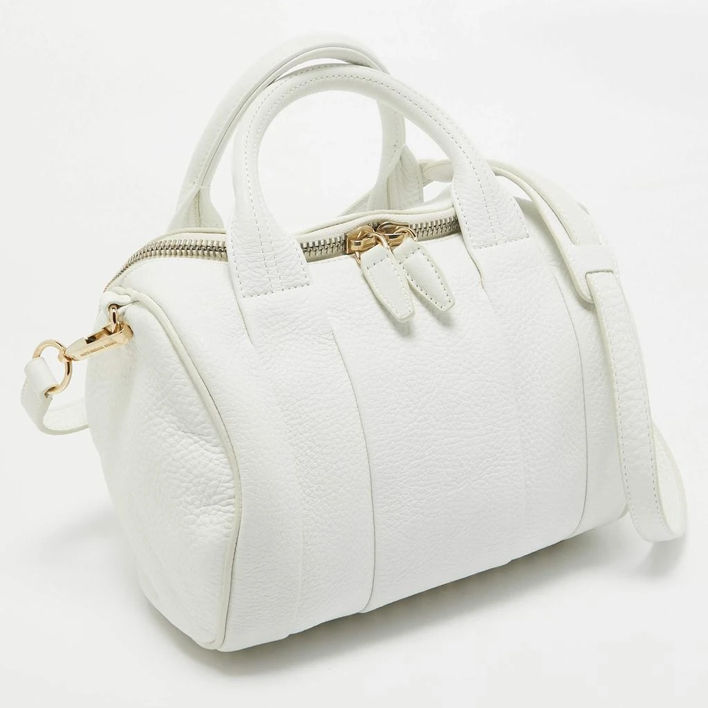 Alexander Wang Alexander Wang White Grained Leather Rocco Bag 3
