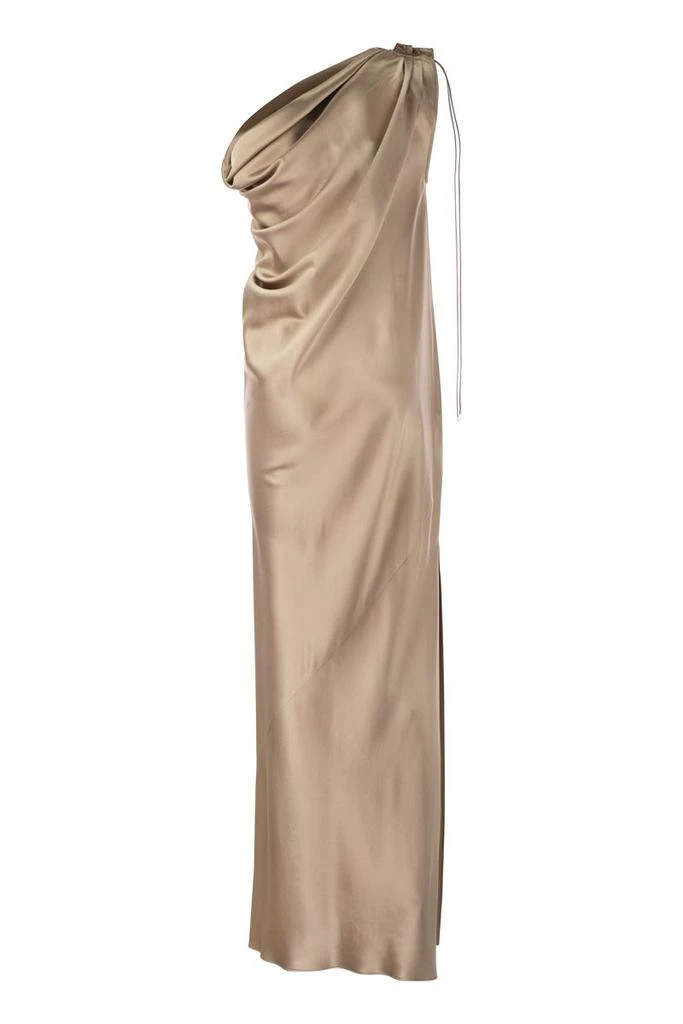 MAX MARA OPERA - SILK SATIN ONE-SHOULDER DRESS 2