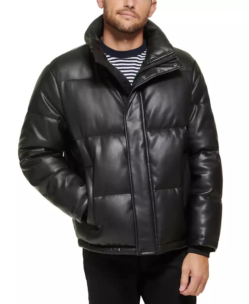 Calvin Klein Men's Faux Leather Classic Puffer Jacket 1