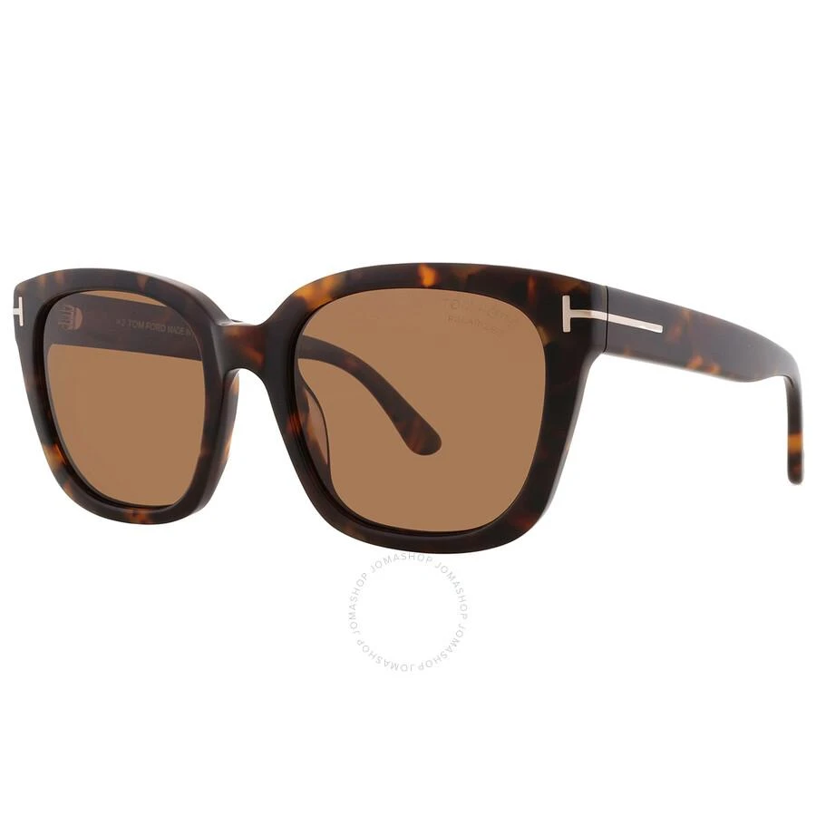 Tom Ford Haylay Polarized Brown Square Ladies Sunglasses FT1216 52H 53 2