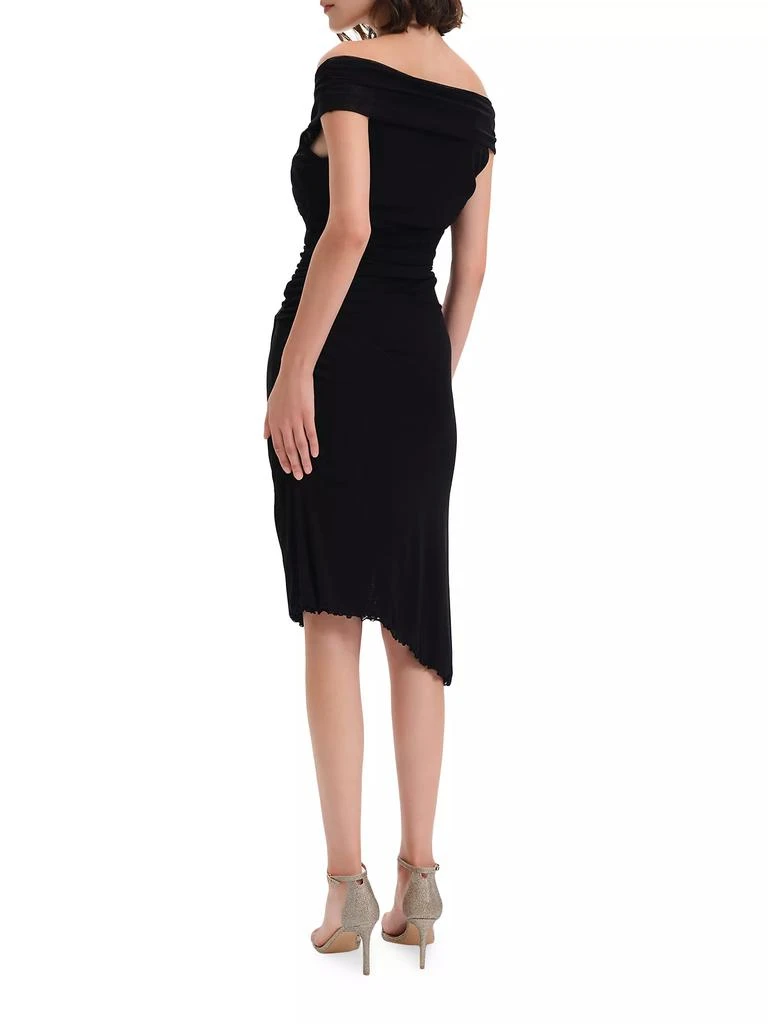 Diane von Furstenberg Lovinia Asymmetric Mesh Dress 4