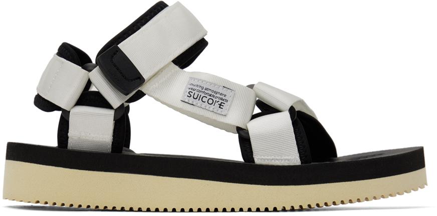 SUICOKE White DEPA-V2 Sandals