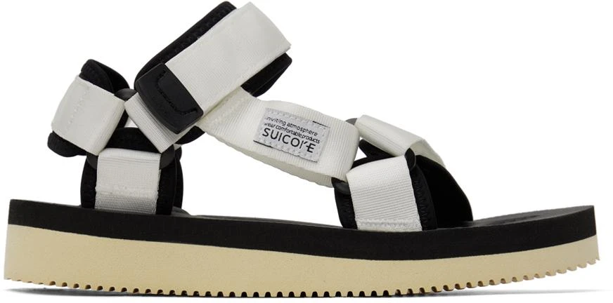 SUICOKE White DEPA-V2 Sandals 1