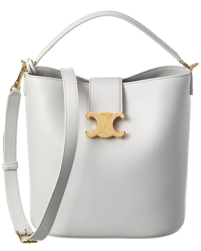 Celine CELINE Louise Medium Leather Bucket Bag 1