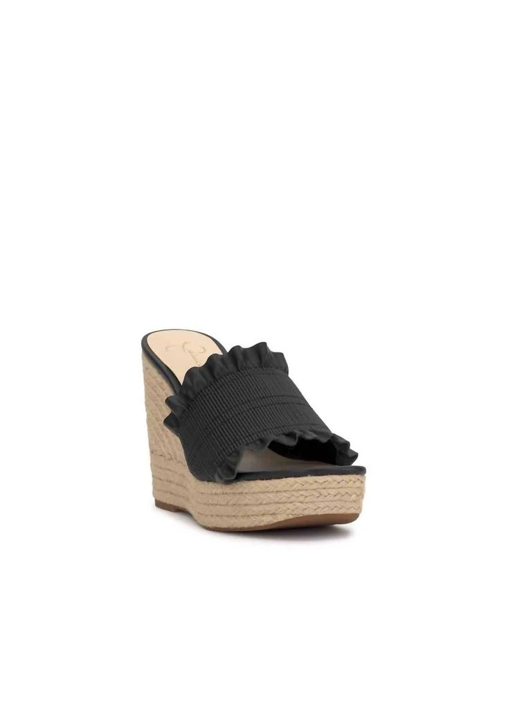 Jessica Simpson Women's Serilda Espadrille Platform Wedge Heels In Black 1