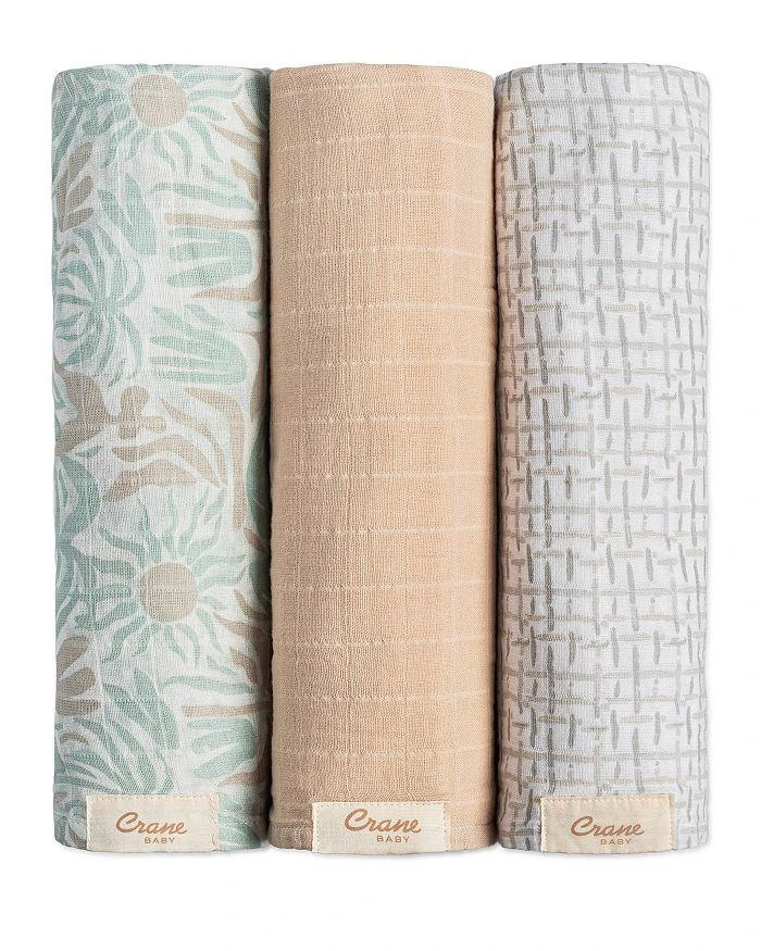 Crane Baby Cove Swaddles, 3 Pack