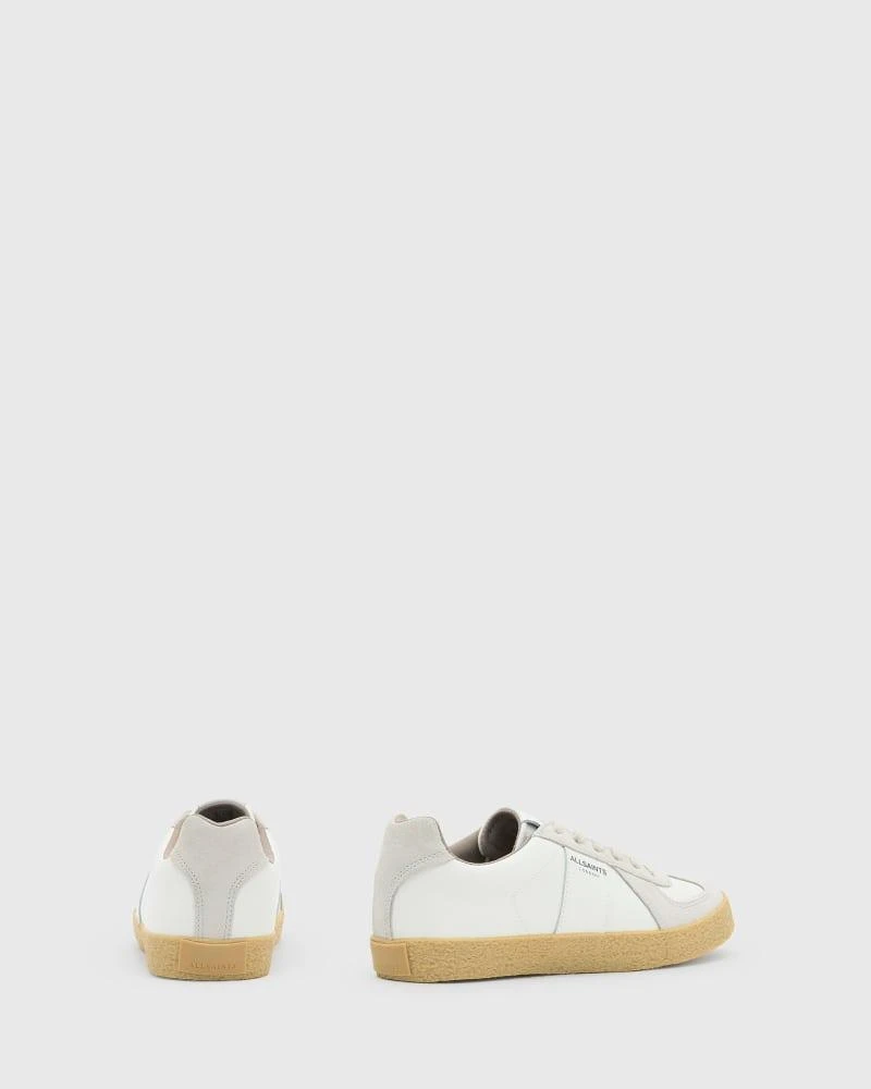 ALL SAINTS AllSaints Jamie leather trainers in white 2