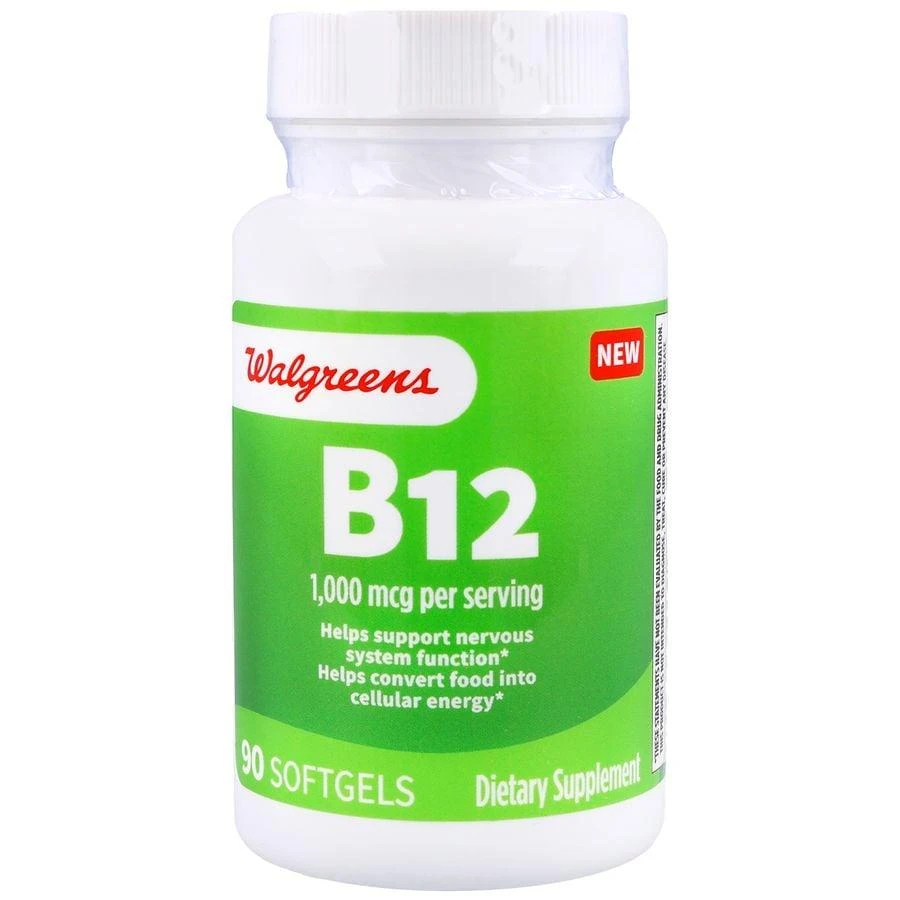 Walgreens Free 
Pure B12 1,000 mcg Softgels 1
