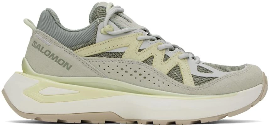 Salomon Gray & Green Odyssey Elmt Low Sneakers 1