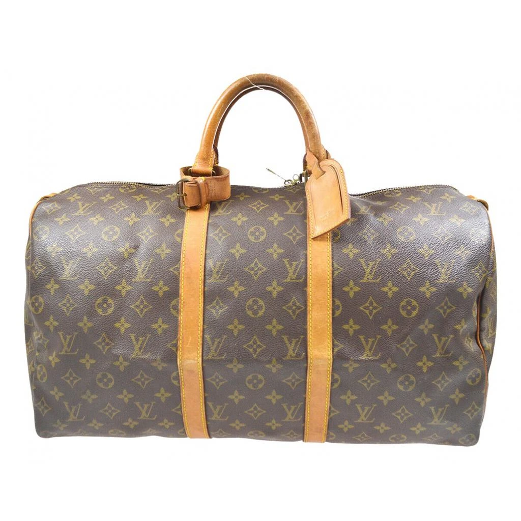 Louis Vuitton Louis Vuitton Keepall leather travel bag 1