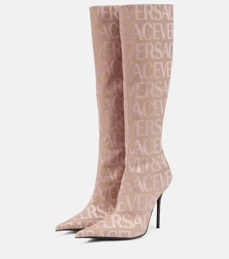 Versace Versace Allover knee-high boots 5