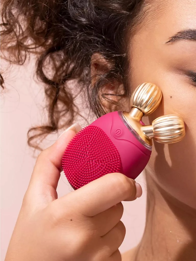 Luce Anti-Aging Facial Cleansing Brush Plus Roller 3