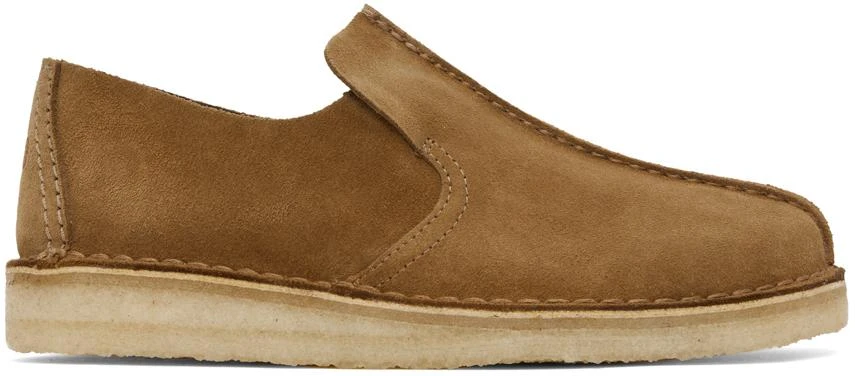 Clarks Tan Desert Mosier Slip-on Loafers 1