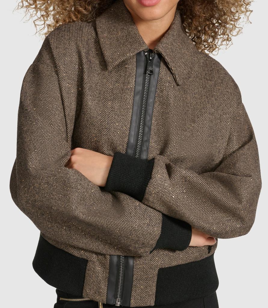 Karl Lagerfeld Paris BOUCLE COLLARLESS JACKET - BeyondStyle