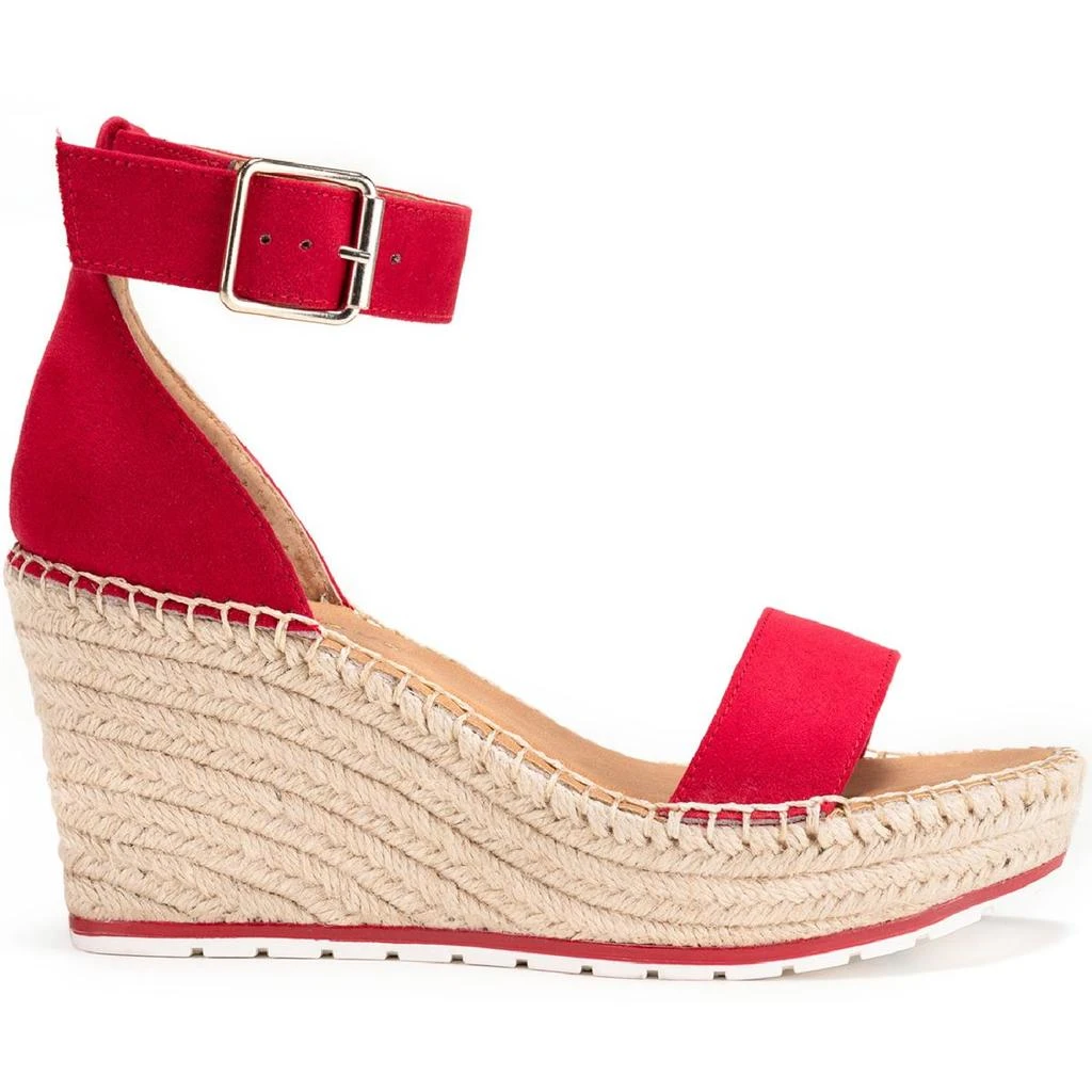 Sun + Stone Sammi  Womens Covered Wedge Ankle Strap Espadrilles 3