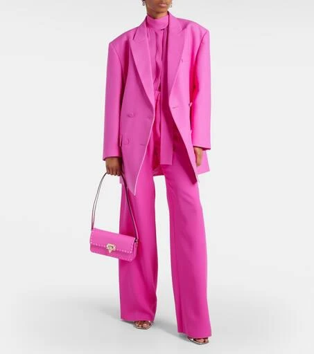 Valentino High-rise silk palazzo pants 2