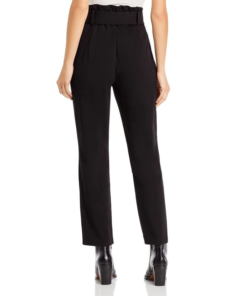 Tahari Crepe Pull On Front Pleated Self Belted Pants 2