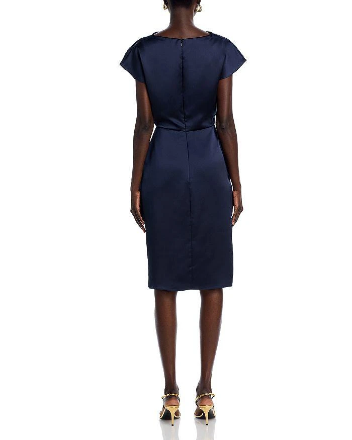 Amsale Asymmetric Draped Sheath Dress 3