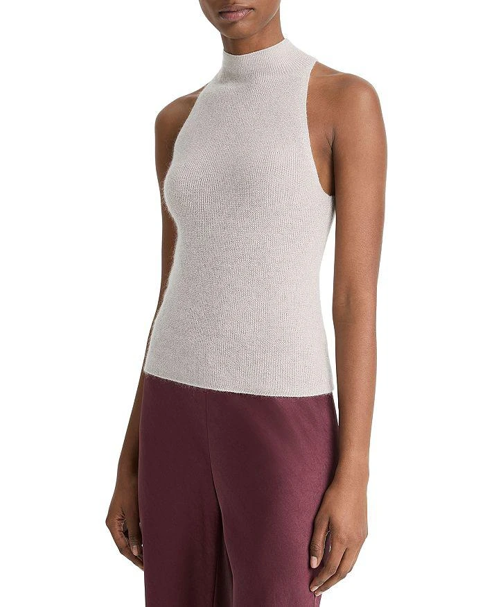 Vince Metallic Mock Neck Tank Top 4