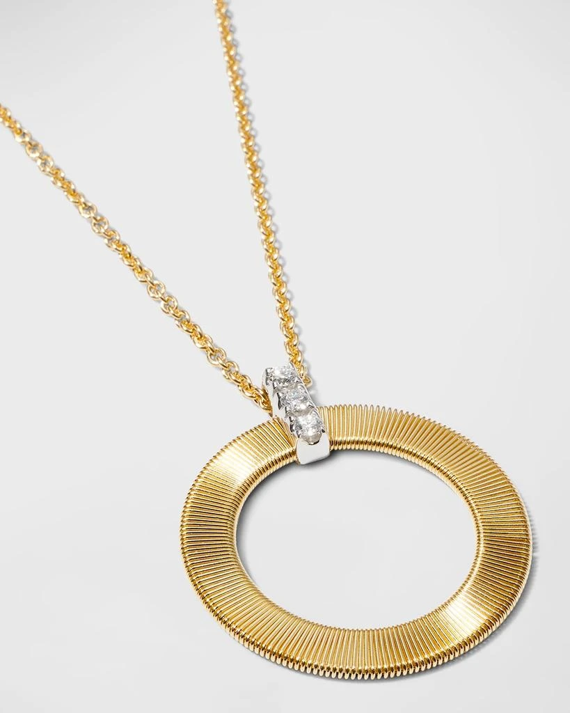 Marco Bicego Masai Circle Pendant with Diamonds 3