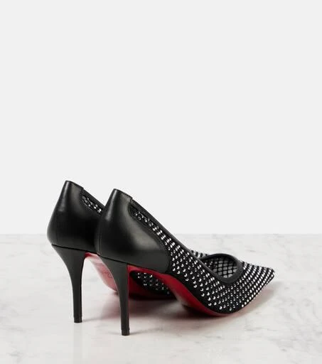 Christian Louboutin Apostropha 80 embellished mesh pumps 2
