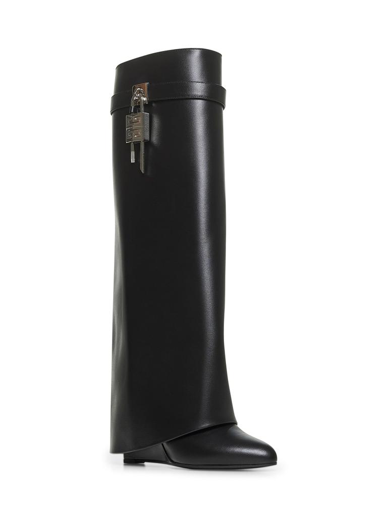 Givenchy GIVENCHY | Black leather Shark Lock boots | Women | 37