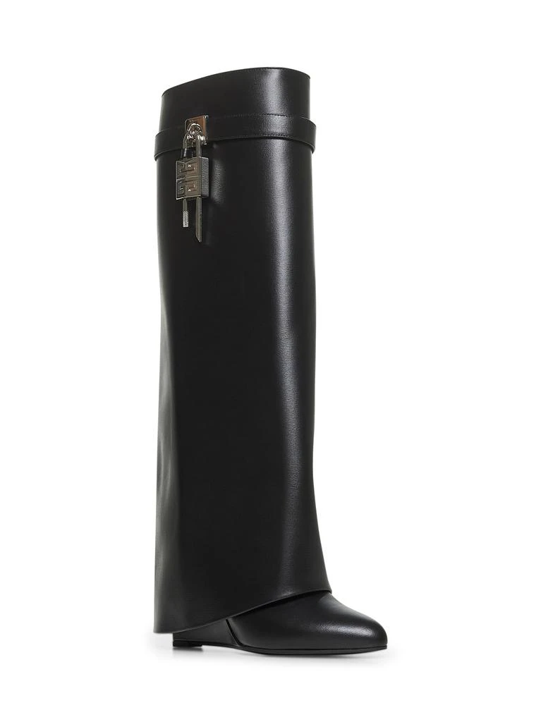Givenchy GIVENCHY | Black leather Shark Lock boots | Women | 37 2