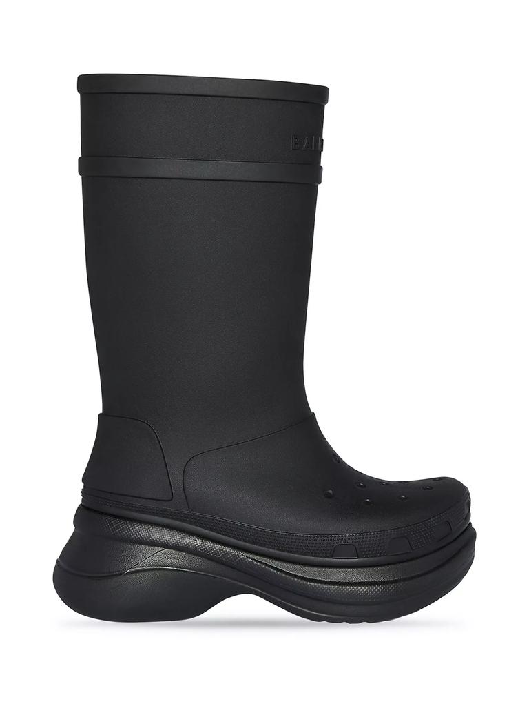 【CROCS】 Classic Crush Boots‐BLACK Crocs Classic Crush Rain Boots Size m4/w6 Green Waterproof