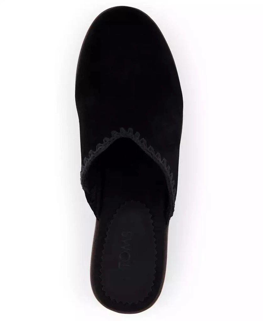 TOMS Women's Addison Suede Wood Mule Clog 8