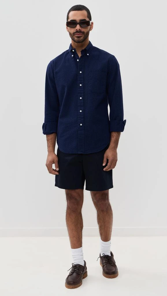 Gitman Vintage Indigo Seersucker Shirt 4