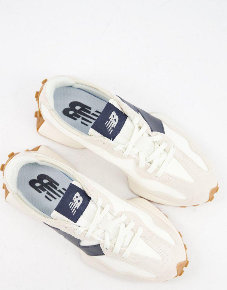 ☆大人気☆New Balance 327 Off white/Navy New Balance New Balance 327 trainers in off white/navy