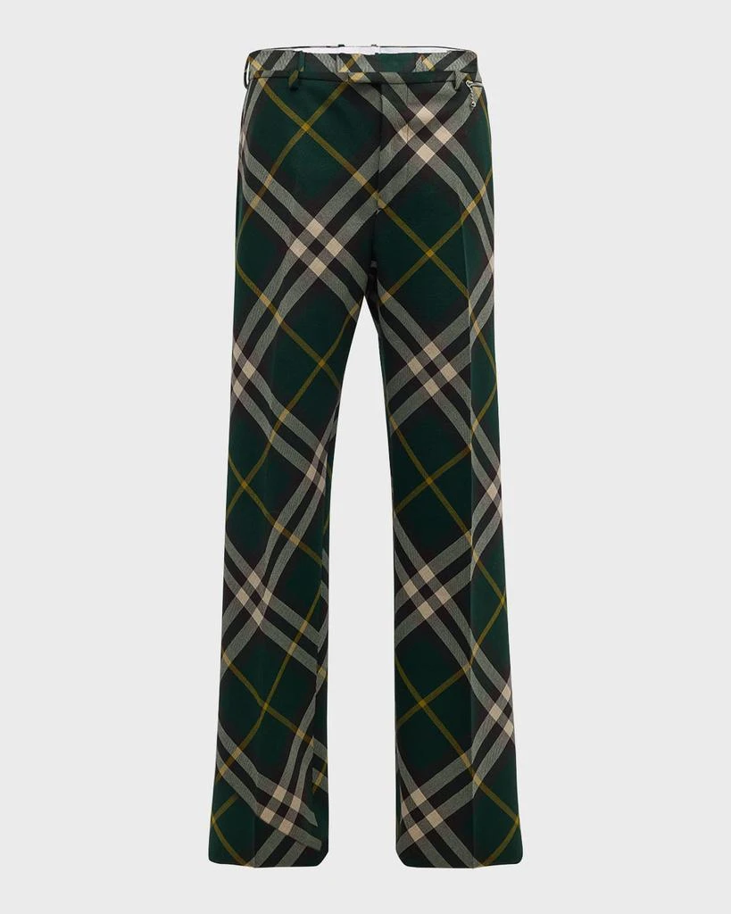Burberry Men's IP Check Wool Suit Pants 2