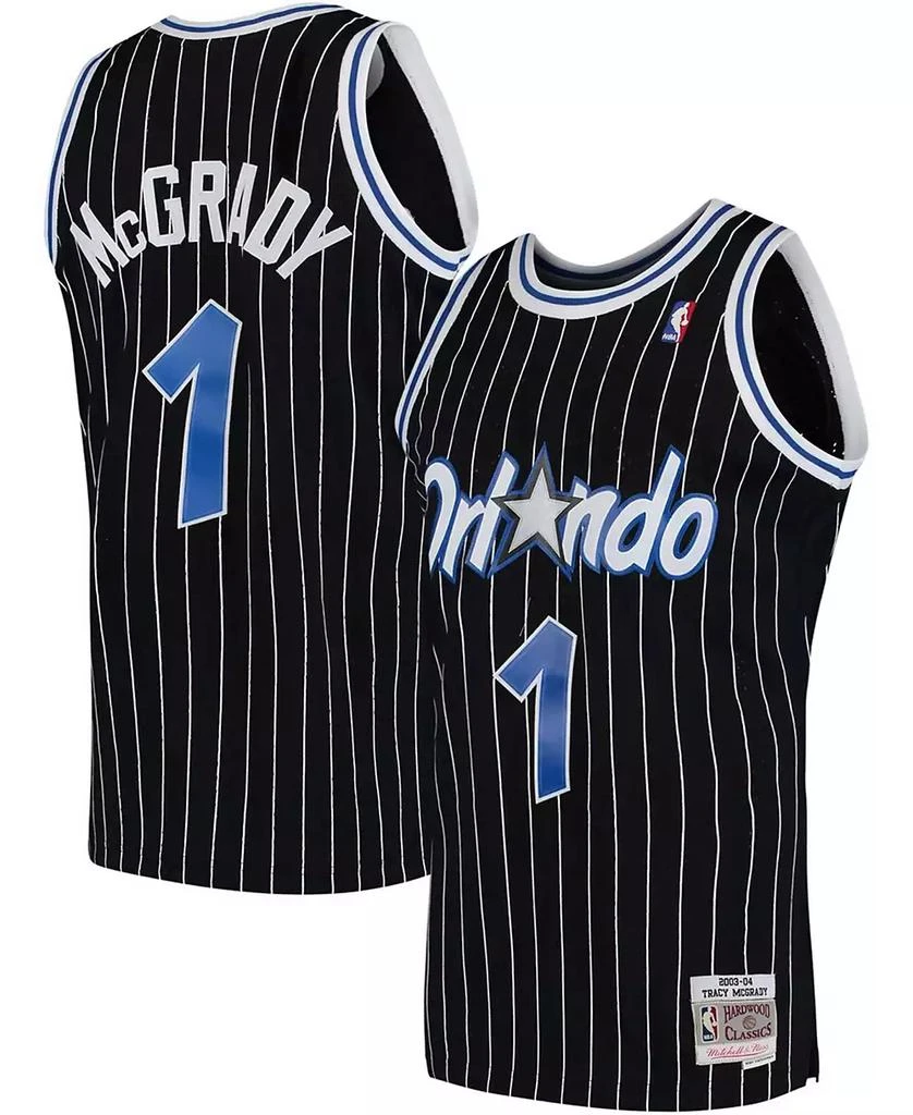 Mitchell and Ness Men's Tracy McGrady Black Orlando Magic 2003-04 Hardwood Classics Swingman Jersey 1