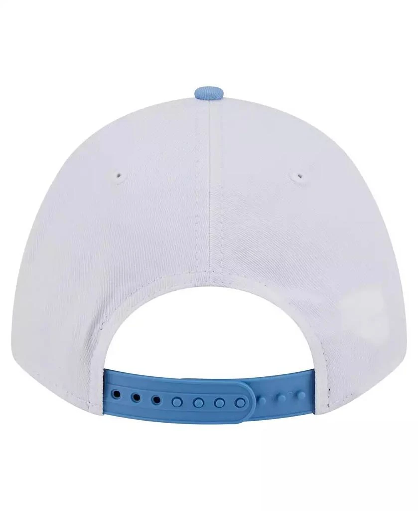 New Era Men's White/Carolina Blue North Carolina Tar Heels Arch Two-Tone Rope 9FORTY A-Frame M-Crown Adjustable Hat 4