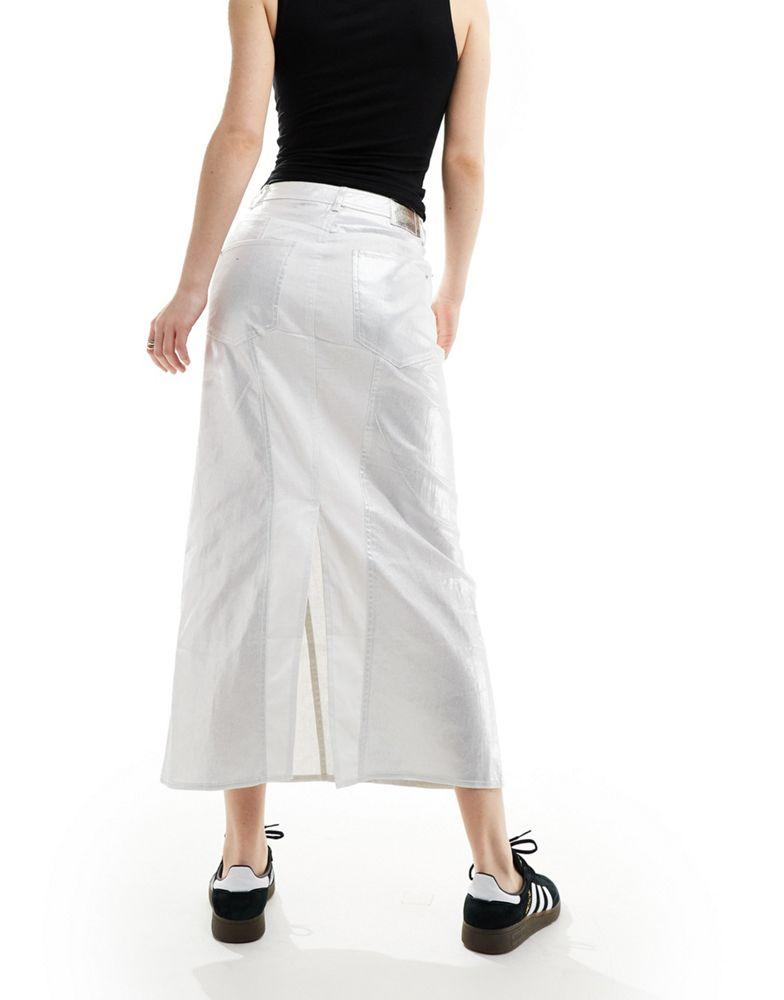 Scalpers Scalpers casual silver skirt in off white