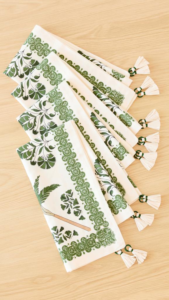 JOHANNA ORTIZ Dark Jungle Suzani Amazónico Napkins