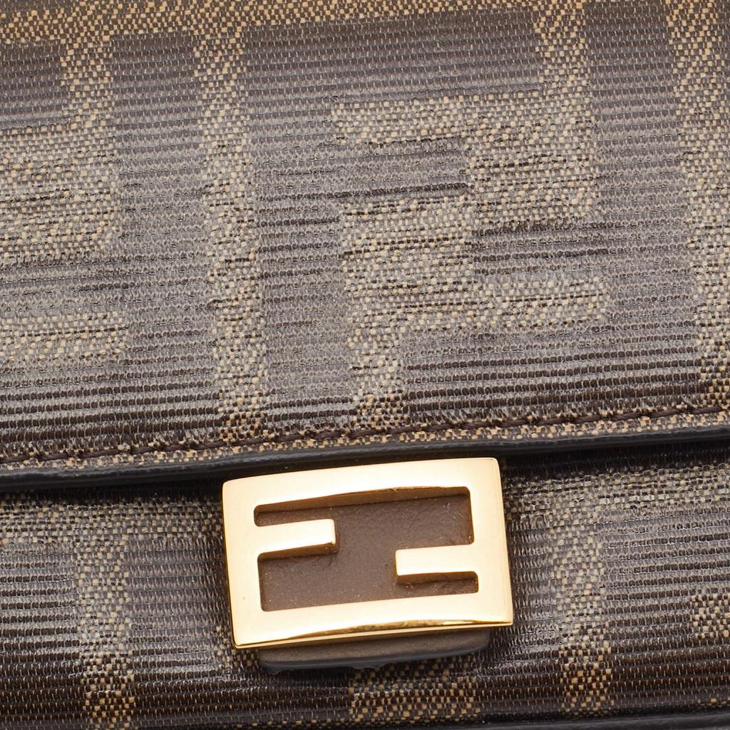Fendi Fendi Tobacco Zucca Coated Canvas Nano Baguette Charm Bag 3